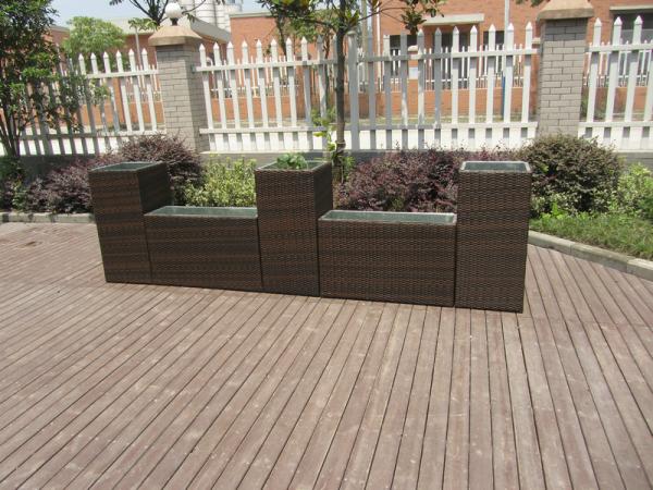 Patio Wicker Flower Pot