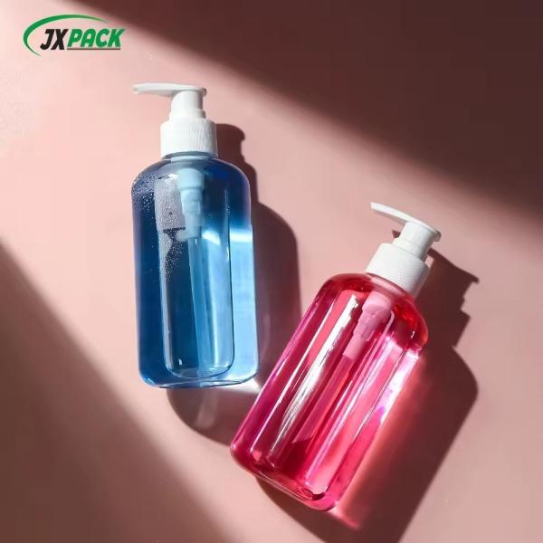 PET Plastic Shampoo Bottles 250ml 300ml 500Ml White Pressure Pump Shampoo Bottle