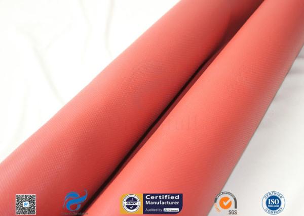 de pano revestido vermelho da tela da fibra de vidro do silicone de 1mm isolação elétrica de grande resistência