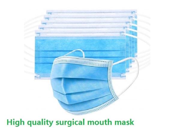 3 Ply Earloop Surgical Mouth Mask Ce Approved 50pcs Per Box Packaging