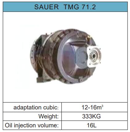 Гидравлический редуктор для 12-16м3 Транзитный микшер грузовик Sauer TMG 71.2 Геймбокс Послепродажный