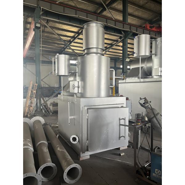 Industrial Waste Incinerator with 800-1200 Degrees Celsius Temperature Range 50KG-1ton Capacity and Carbon Steel Construction
