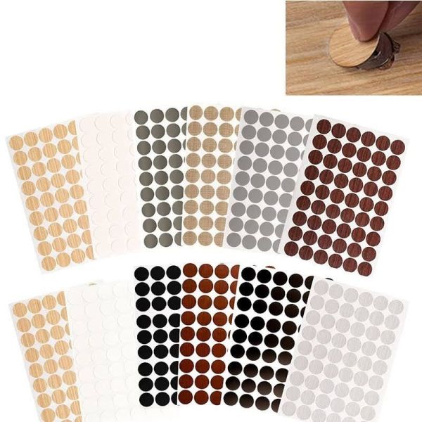 Screw Hole Cover Furniture Desk Cabinet Table Self-Adhesive Anti-rust Stickers