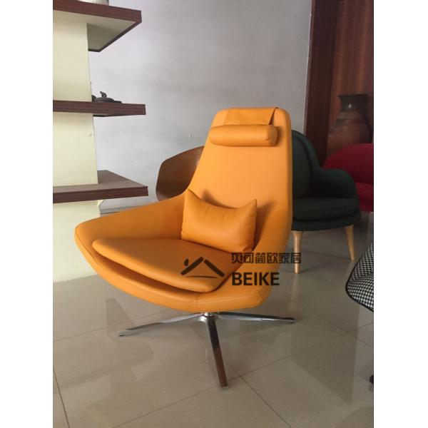 Injection foam chair lounge egg chair office furniture Aluminum swivel chair