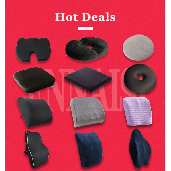 Adjustable Strap Memory Foam Lumbar Support Pillow for Chair and Car Seat CE Approved