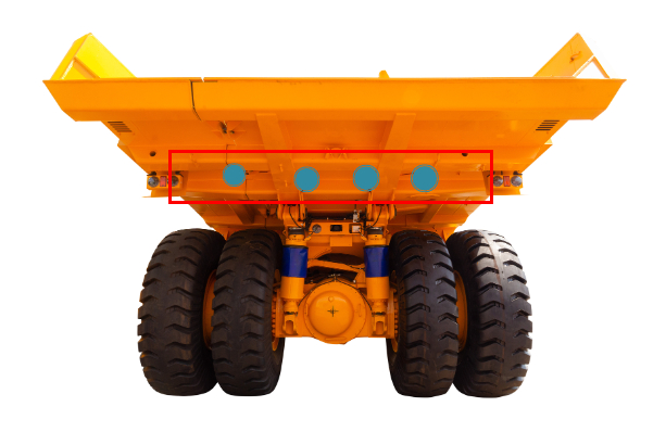 Mining Truck Reverse Parking Radar System with CAN Bus, Voice Alert and 8 Ultrasonic Sensors for Heavy Duty Vehicles