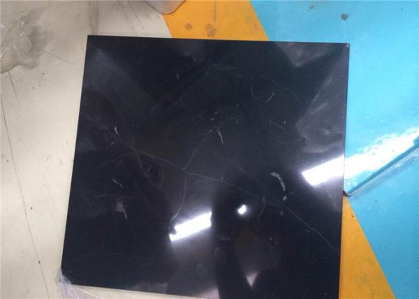 30x30cm Nero Marquina Marble Tiles Polished Surface For Exterior Wall