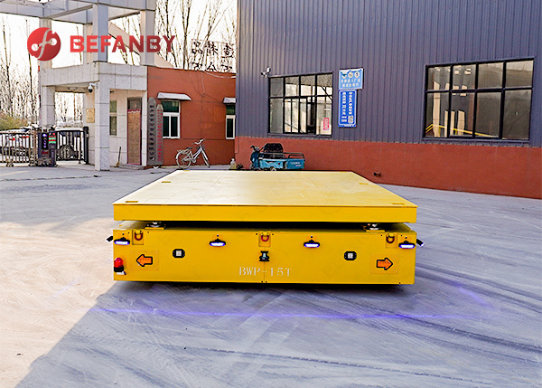 Professional 15T Load Capacity Hydraulic Lift Transfer Cart with Wireless Remote Control and Hydraulic Lifting System