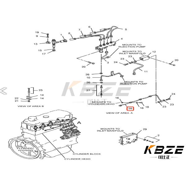 Инжектор над трубой CA2964747 296-4747 2964747 для двигателя C4.2 32E61-04100