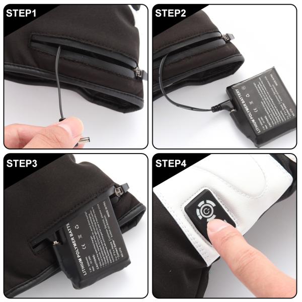 Батарея на открытом воздухе зимы перезаряжаемые нагрела перчатки лыжи для USB лития людей 7.4V