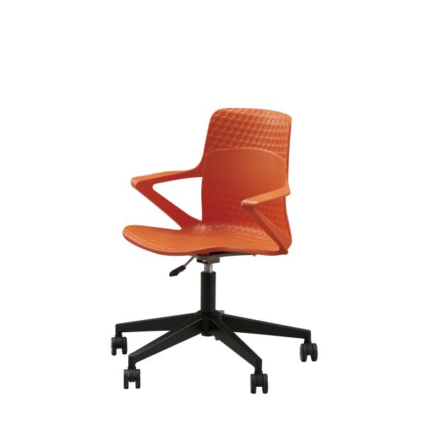 PP Plastic Swivel Office Chair For College Student Study