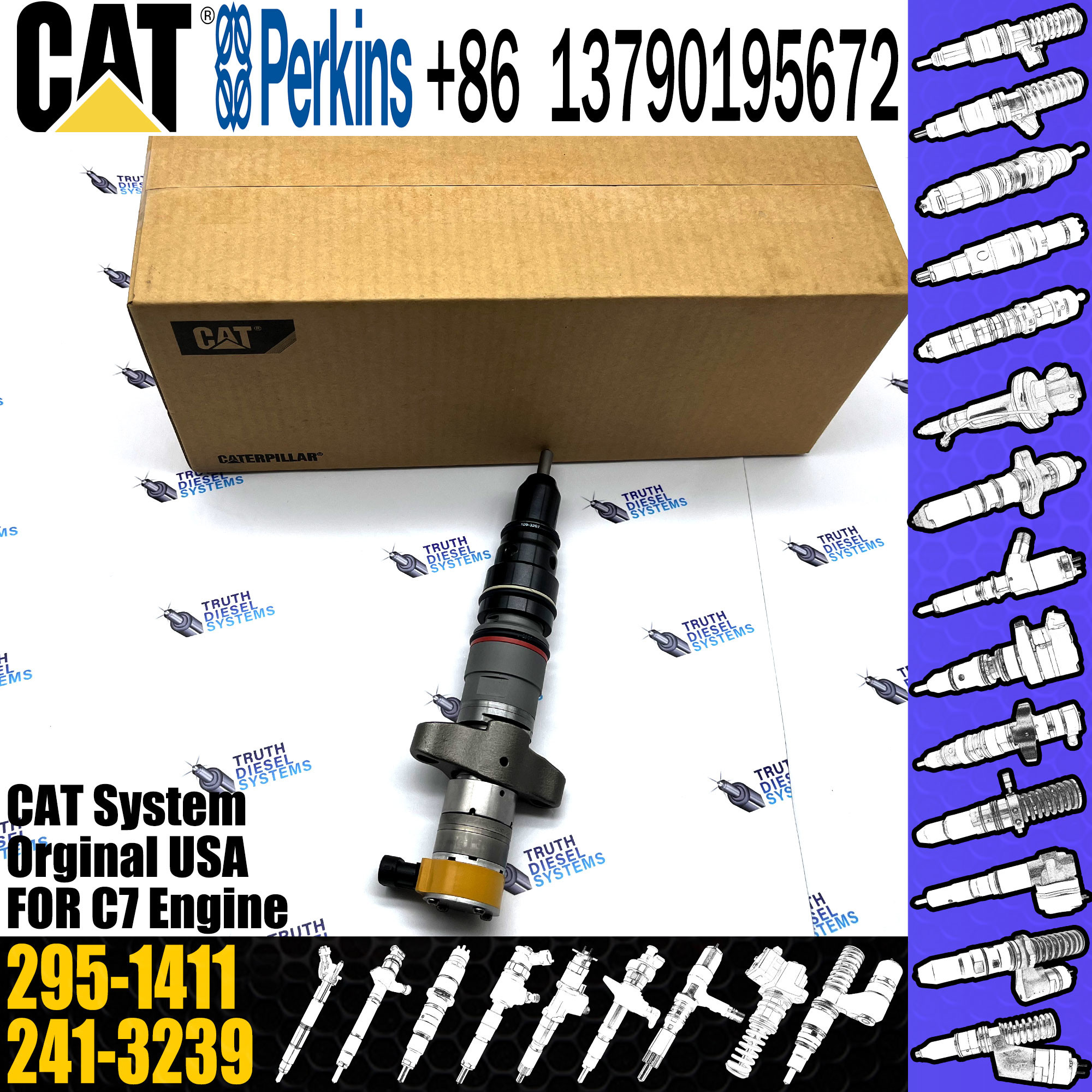 c7 инжектор 328-2585 263-8218 295-1411 для гусеницы c7 инжекторы двигателя 3282585 2638218 2951411