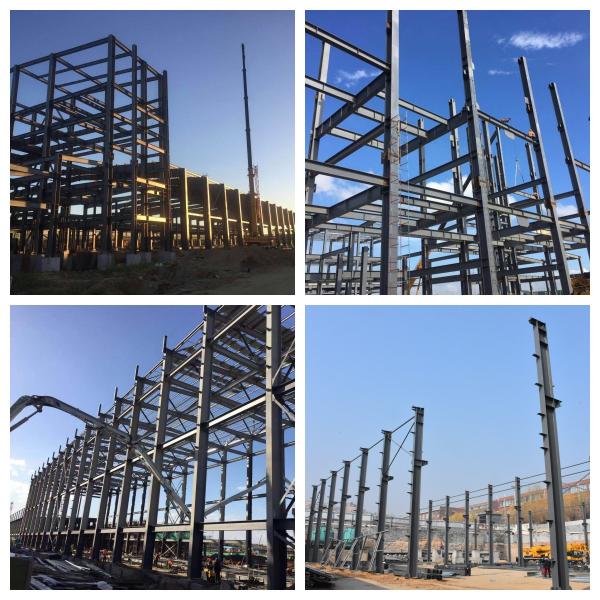 Prefab Steel Structure Workshop Portal Frame Q235B Q355B