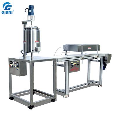 CE Single Nozzle Lip Balm Filling Machine 20L Double Layer Tank