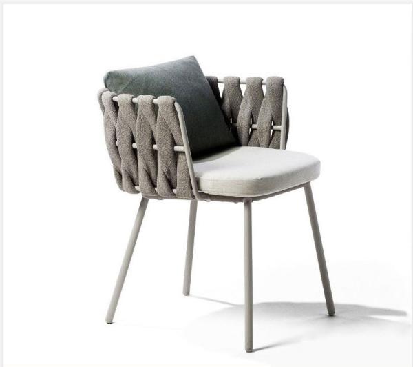 Nordic Outdoor Table Chair Combination Garden Rattan Simple Ribbon Chair Furniture