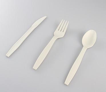 PLA cornstarch buffets for events eco friendly compostable biodegradable cutlery set