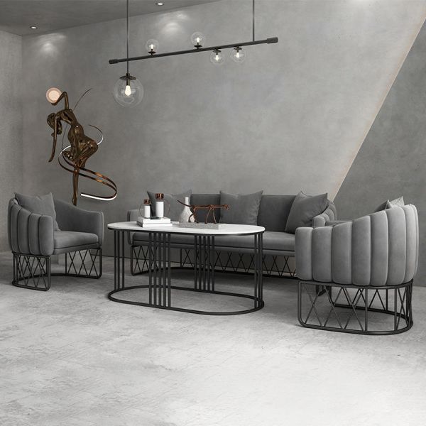 Minimalist Design Living Room Sectional Small Sofa Set Home Furniture Office Modular Luxury Modern Fabric Sofa
