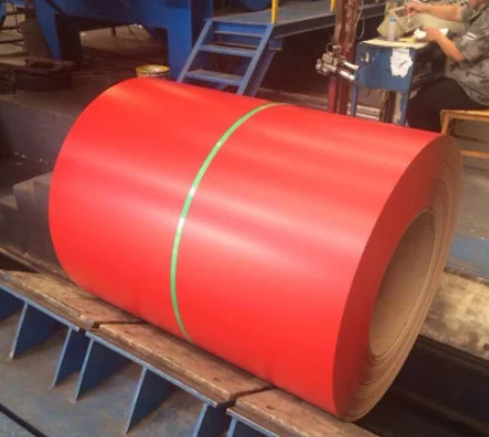 Предварительно окрашенная сталь Galvalume AZ120 PPGL Стальная катушка SMP DX51D для металлических стенных панелей