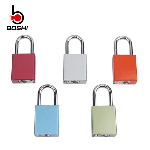 38MM Shackle Length Aluminum Padlock Aluminum Material With Anodization Treatment