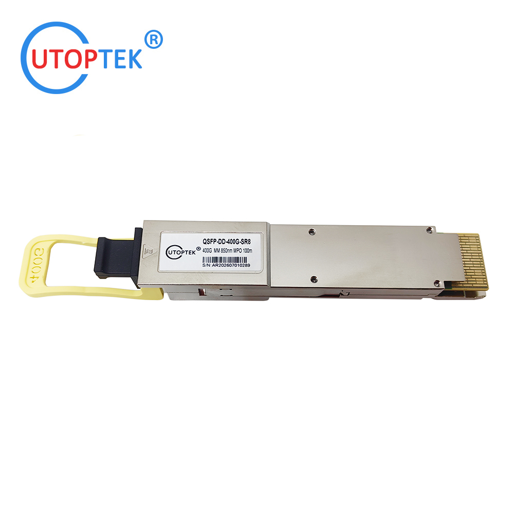 Cisco Compatible 400Gb/s QSFP-DD SR8 850nm VCSEL MPO-16 100m Optical Transceiver Module