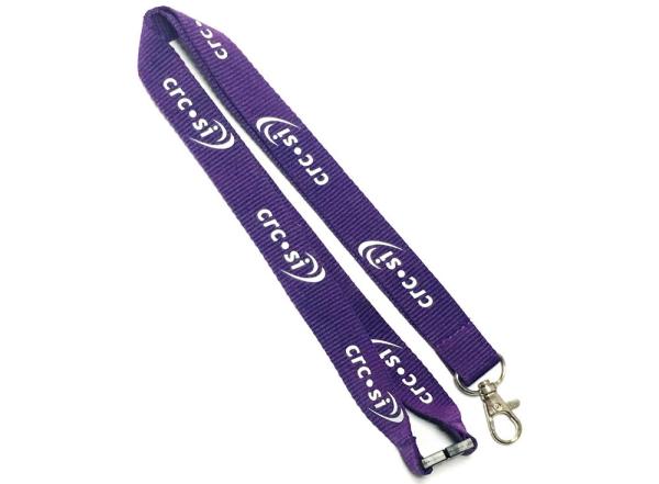 Safety Break Flat Polyester Lanyard With Metal Hook Accessories Size 900*20mm