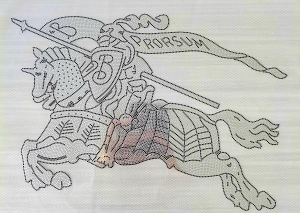 Clothing Fabric Pattern Heat Transfer Vinyl PU Pieces Film 21x27cm
