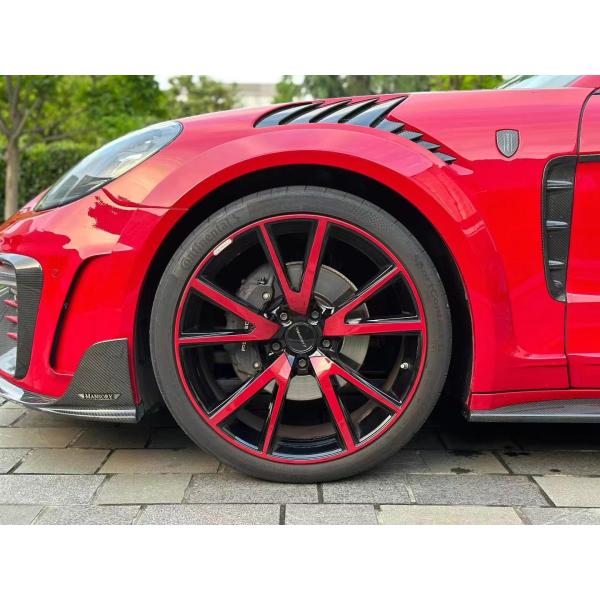 MSY Panamera 971 Body Kit Red Carbon Fiber Replace Front Bumper Spoiler Widebody Kit