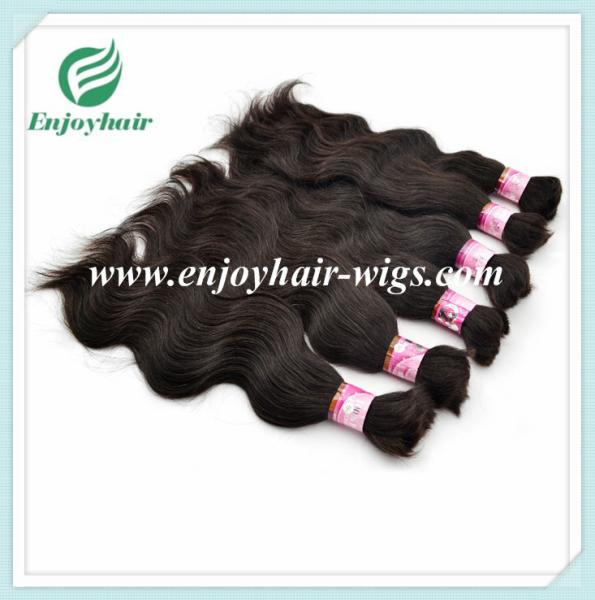Indian 5A virgin remy hair bulk ,natural color , body wave 10''-26''length hair extension