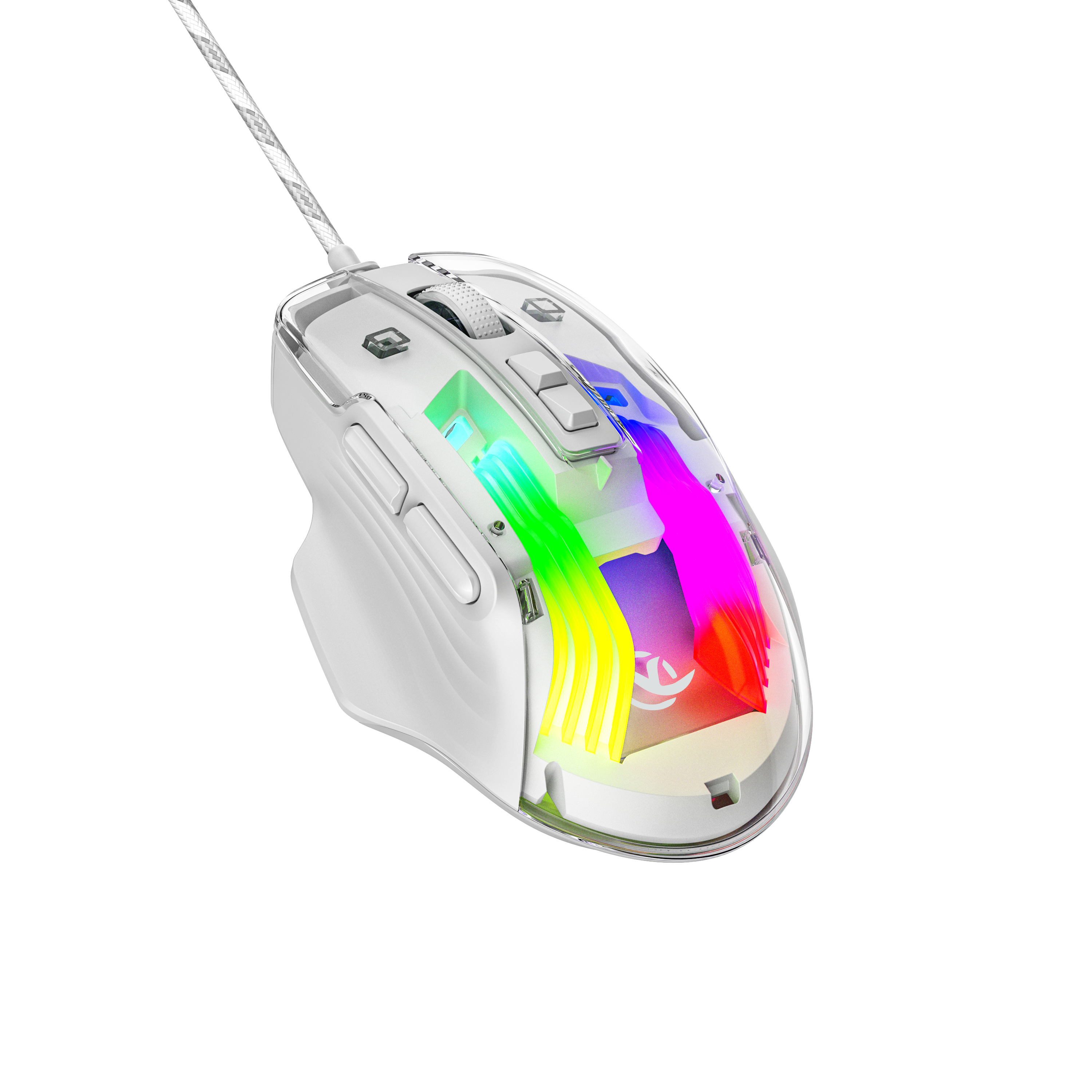 Ergonomic 115g Wireless Mouse 2.4G Bluetooth Dual Connection 4000 DPI 3 Million Clicks RGB Breathing Light