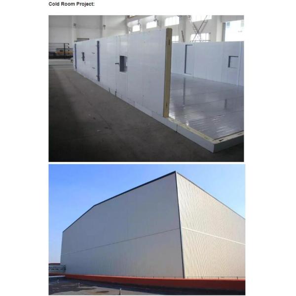 100nn PU Panel Sliding Door Cold Storage Room With Refrigeration Unit / Food Storage Cold Chamber