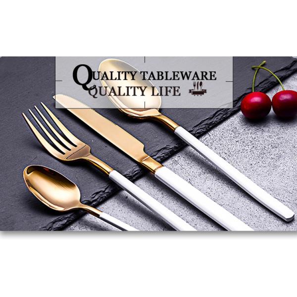 OEM ODM 4Pcs Matte Pink Stainless Steel Cutlery For Banquet