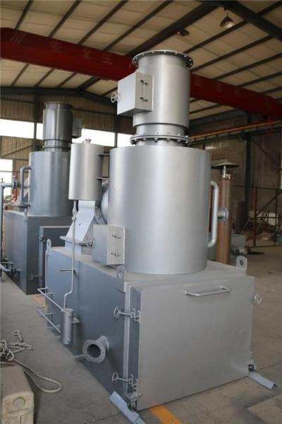 Smokeless Small Pets Animal Crematory For Hospital Medical Waste Incineration And Garbage Manufacturing Plant In Grey