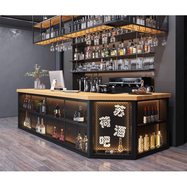 Mini LED Counter Height Nightclub Bar Table Modern Furniture