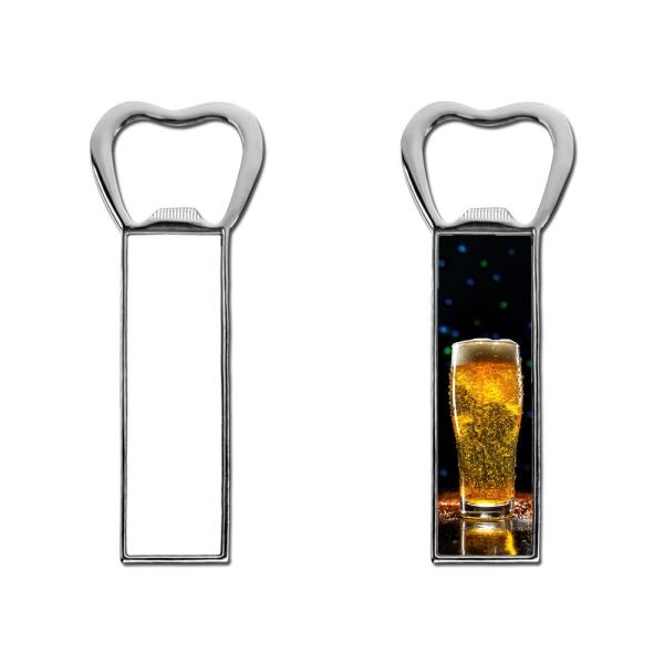 Abre botellas de sublimación personalizado Magneto de nevera de metal para sublimación