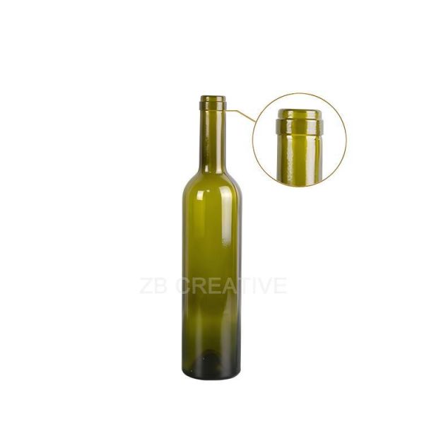 500ml Mid Size Bordeaux Green Wine Bottles Cork Top For Table Wine 385g 1404K-7