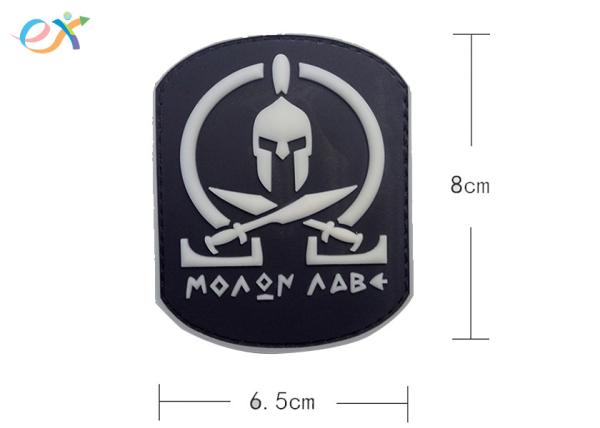 US Navy Seals PVC Rubber Patch Spartan Knife Tactics Morale 3D Velcro Armband