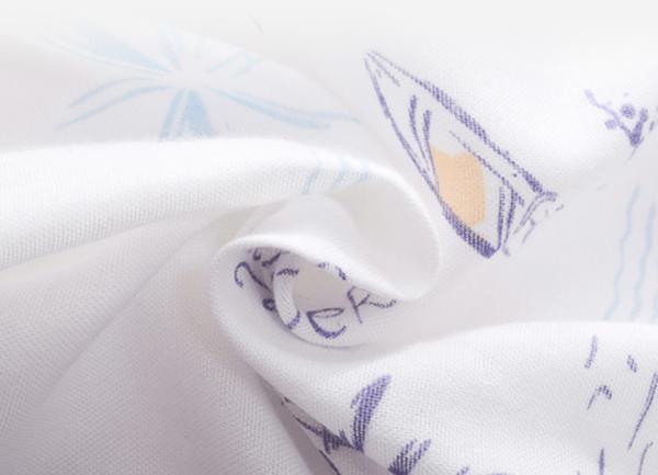 Yellow Tiger Printing Woven Muslin Gauze Fabric 105GSM Thin Gauze Fabric