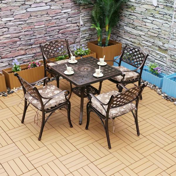 Metal Aluminum Leg Chair Plant Bench Outdoor Rest Chairs for Mail Packing