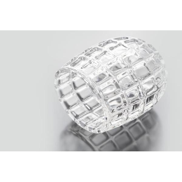 Egg Shape Home Decoration Glass Bottles 520ml Machine Made Mini Clear Glass Vases