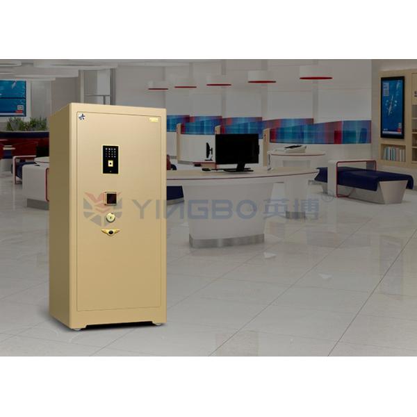Coffre-fort biométrique à empreintes digitales H1280mm pour usage commercial, porte de 10mm d'épaisseur et boulons pleins brevetés