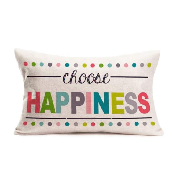 30*50cm Printable Sublimation Linen Lumbar Pillow Case For Home Office Hotel