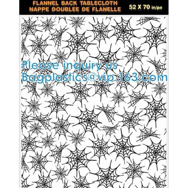 Vinyl Christmas Happy Halloween Banquet Event & Party Supplies Decoration Ployester Tablecloths Table Cover picnics