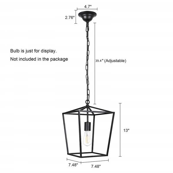Industrial Pendant Lights Black Loft Home Decoration Lamp kitchen island lights Vintage Pendant Lights(WH-VP-104)
