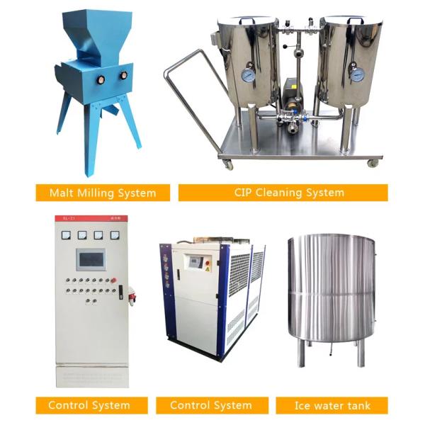 Barriles de acero inoxidable comercial de la cerveza 15 que elaboran el sistema