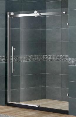 Frameless Sliding Glass Shower Doors Nano Tempered Clear /  Frosted CE Certification
