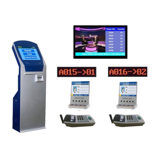 Bank/Government LCD Counter Ticket Kiosk Based Queue Management System