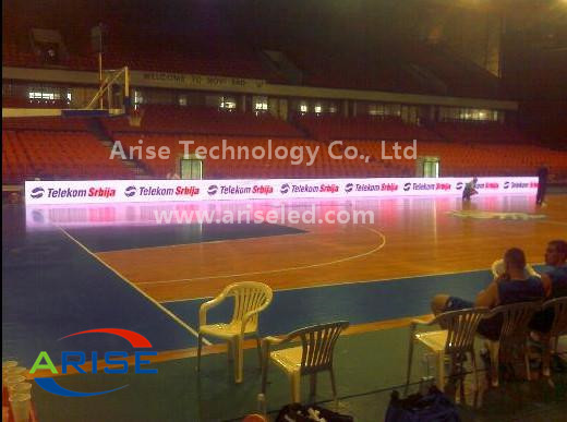 Soundboss P12mm outdoor football LED perimeter advertising display IP65 with CE & RoHS