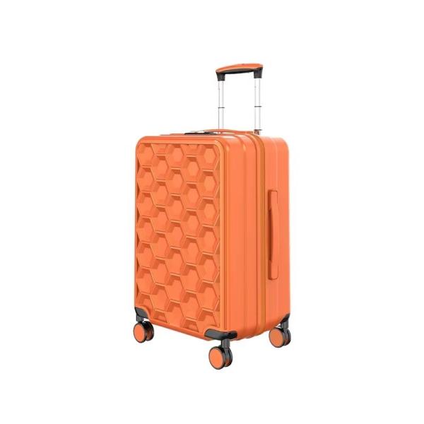 Fashionable Hexagon Pattern PP Suitcase