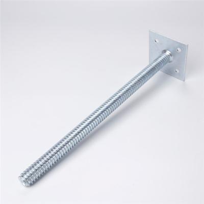 andaime Q235 Jack Base Adjustable contínuo de 34mm