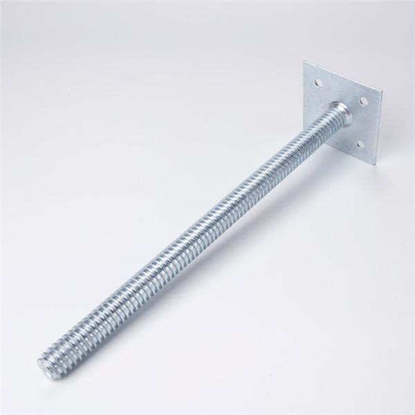 Base ajustable para andamios Q235 de 34 mm
